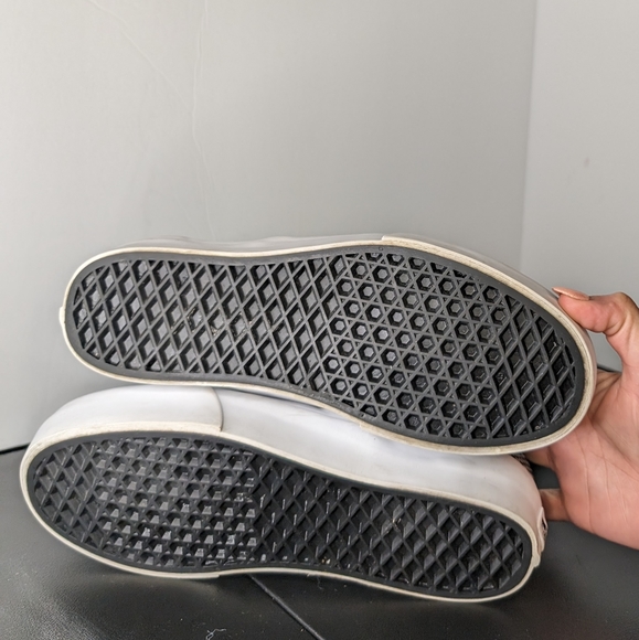 Vans classic vintage 8.5 Sparkle platform black & silver check slip on sneakers - Picture 8 of 8